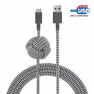 NATIVE UNION [ネイティブユニオン] NIGHT Cable USB-C to USB-A 高耐久 急速充電ケーブル アンカーノット付き - Samsung Galaxy Z Flip3