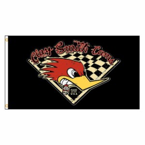 「クレイスミス・レーシング」特大フラッグ・旗バナー約150ｃｍ×90ｃｍのビックサイズでお部屋・ガレージの装飾に最適！アメリカ雑貨・