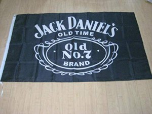 「ジャックダニエル・オールド??7・ロゴ」特大フラッグ・旗バナー・約150ｃｍ×90ｃｍのビックサイズでお部屋・ガレージの装飾に最適！ア