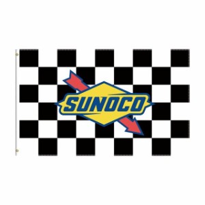 「SUNOCOﾚｰｼﾝｸﾞ」特大フラッグ・旗バナー約150ｃｍ×90ｃｍのビックサイズでお部屋・ガレージの装飾に最適！アメリカ雑貨・カーレ