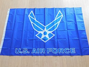 「US AIR FORCE」」特大フラッグ・旗バナー約150ｃｍ×90ｃｍのビックサイズでお部屋・ガレージの装飾に最適！アメリカ雑貨・カーレース