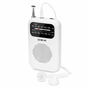 超小型 ラジオ 電池式 携帯 ワイド FM AM ラジオ ステレオイヤホンジャック 名刺サイズ 薄型 軽量 イヤホン付属 fmスピーカー(無料イヤホ