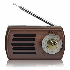 ポケットラジオ 電池式 携帯 FM/AM対応 レトロ 小型 モノラル 高感度 ワイドＦＭ ポータブル簡単操作 ポケットサイズ コンパクト 木製 ラ