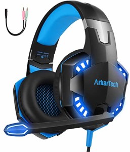 ARKARTECH G2000 ゲーミングヘッドセット ps4 ヘッドセット ゲーミングヘッドホン ps5 へっどせっと マイク付き ヘッドホン ゲーミング 