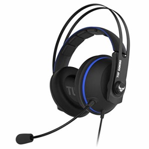 ASUS ゲーミングヘッドセット TUF Gaming H7 CORE/BLUE PS5/PS4/PC/Switch/スマートフォン 有線 3.5mm 専用気密室 53mmドライバー マイク