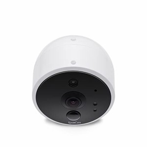 SpotCam Solo 2 屋内外両用のワイヤレスセキュリティカメラ、1080P、暗視機能・双方向通話・充電式リチウム電池・内蔵PIRセンサー・7日間