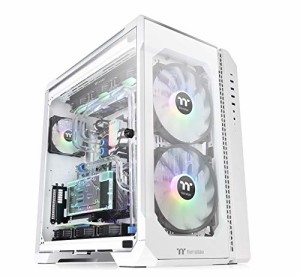 Thermaltake VIEW 51 TG ARGB Snow Edition フルタワーPCケース 強化ガラス スイングドアパネル CA-1Q6-00M6WN-00 CS7811