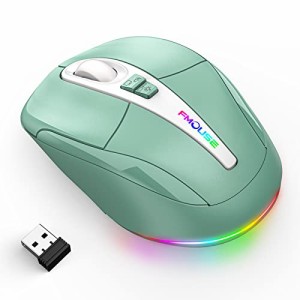 2023年 マウス bluetooth 充電式 FMOUSE 静音マウス ワイヤレス マウス 無線 ７色呼吸ライト ミュート機能 デスクトップ戻る機能 4DPIモ