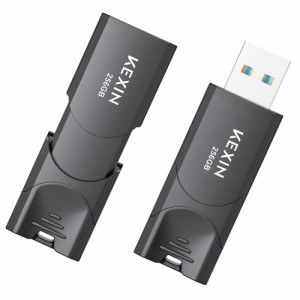 KEXIN USBメモリ 256GB USB3.0 二個セット USB3.2(Gen1)/3.1(Gen 1) フラッシュドライブ 超高速データ転送 読取最大110MB/秒 フラッシュ