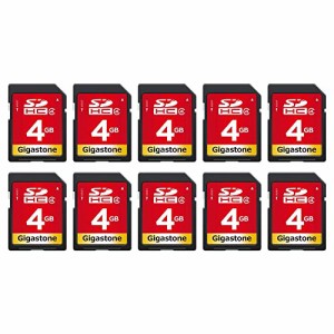 Gigastone 4GB SDカード 10枚セット UHS-I U1 Class 10 SDHC メモリーカード 高速 フルHD ビデオ デジタルカメラ SD card Full HD ミニケ