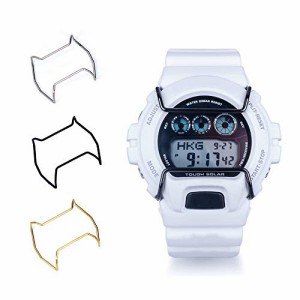 Supachis CASIO G-SHOCK DW6900 に対応 腕時計アクセサリー バンパー ダイヤル保護 防錆、耐衝撃アクセサリー 保護バンパー ステンレスバ