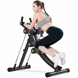 WINBOX AB トレーニング器具 高さ調節可能 腹筋マシン 腹部エクササイズと筋力トレーニング用 ホームジムマシン レジスタンスバンド付き