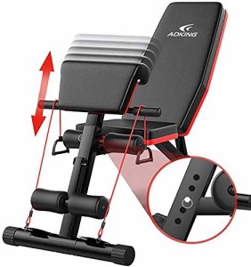 トレーニングベンチ マルチシットアップベンチ 折り畳み 耐荷重300kg フラットベンチ 筋トレ 角度調節簡単 腹筋 背筋 ダンベル プレス用 