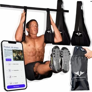 Vikingstrength アブストラップ 腹筋 トレーニング 器具 ぶら下がり ハンギングレッグレイズ V-Strengthトレーニングアプリ