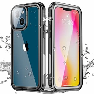 AICase iPhone 14 Plus (6.7)防水ケース、360°防塵および耐衝撃性、IP68フルボディ保護iPhone 14 Plus (6.7)用の完全密閉水中保護コ