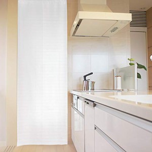 パネルカーテン 間仕切り ロングスクリーン eco 簡易 パーテーション 目隠し 冷暖房効率 UP 92×245cm プレーン ホワイト