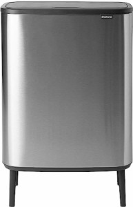 ブラバンシア(Brabantia) フタ付きゴミ箱 FPPマット 60L Bo タッチビン ハイ 130267