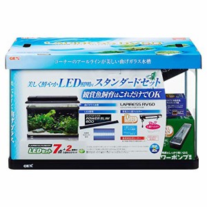 ジェックス GEX AQUARIUM ラピレスRV60DT LEDセット デュアルクリーン600付属曲げガラス水槽W60×D30×H36cm 約56L