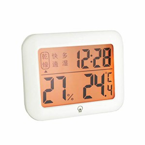 デジタル温湿度計 デジタル時計 壁掛け 高精度 温湿度計 ベビー ベビー用品 デジタル 温度計 湿度計 時計機能 熱中症 風邪 カビ 肌ケア 
