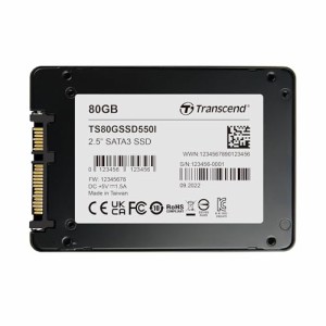 トランセンドジャパン 業務用/産業用 組込向けSSD 80GB 2.5" SATA3 6Gb/s [TBW: 4,177TB] BiCS5 温度拡張品 SLCモード(pSLC) 超高耐久 3