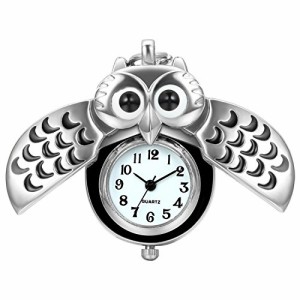 フクロウ 懐中時計 ウオッチ 可愛い ペンダント ネックレス 時計 カジュアル ファション