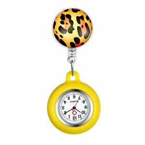 Lancardo 看護師 時計 クリップウォッチ 伸び縮み シリコン 懐中時計 ナースウォッチ メンズ レディース アナログ 時計 ケース外す可能 