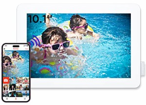 【人気色】写真立て 10インチ Wi-Fi デジタルフォトフレーム タッチ画面 写真フレーム 10.1型 IPS高精細タッチ液晶 1280*800解像度、360