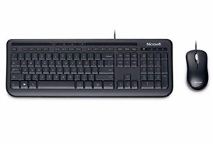 マイクロソフト ワイヤード デスクトップ 600 APB-00032 : 有線 キーボード マウス セット 防滴仕様 静音キーボード ゲーミング USB接続 