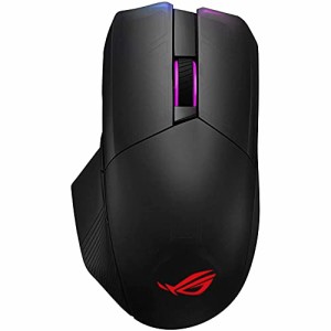 ASUS RGBワイヤレスゲーミングマウス P704 ROG CHAKRAM Qi充電、プログラム可能ジョイスティック トライモード接続 16000 dpiセンサー Au