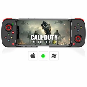 Megadreamワイヤレスゲームコントローラー iOS/Android/PC用ゲームパッド スライド式伸縮ホルダー型 Bluetooth接続 低遅延 MFI対応ゲーム