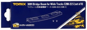 TOMIX Nゲージ ワイドレール用 単線橋脚ベースC280-22.5 8本入 3091 鉄道模型用品