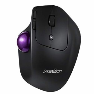 ぺリックス PERIMICE-720 ワイヤレス トラックボール マウス - 8ボタン - デュアル接続 2.4G / Bluetooth モード - 3 角度調節可能 - チ