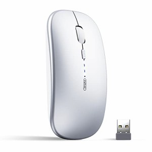 Bluetoothワイヤレスマウス 充電式、 inphic 3モードスリムサイレント超薄型 無線 静音 マウス（Bluetooth 5.0 / 4.0 + USB 2.4G）、ラッ