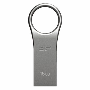 シリコンパワー USBメモリ 16GB USB2.0 防水 防塵 耐衝撃 亜鉛 合金デザイン Firma F80 SP016GBUF2F80V1S