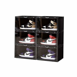 Findbetter シューズボックス スニーカーボックス 靴箱 靴収納 ディスプレイ プラスチック 靴棚 大容量 組立式 積み重ね可能 省スペース 