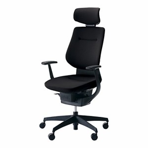 コクヨ イング イス ブラック クッションタイプ デスクチェア 事務椅子 座面が360°動く椅子 CR-G3205E6G4B6-WN