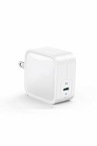 61W USB-C 急速充電器（世界 クラス【GaN (窒化ガリウム) 採用/折畳式/PD対応】 iPhone 11/11 Pro/XR/8、GalaxyS10、MacBook Pro、iPad P