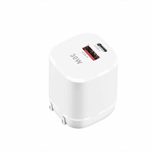 Etopgo PD 充電器 30W usb type c 急速充電器 GaN 30W 充電器 折りたたみ式プラグ 充電器 type-c PD対応 USB C 電源アダプター USB-C&USB