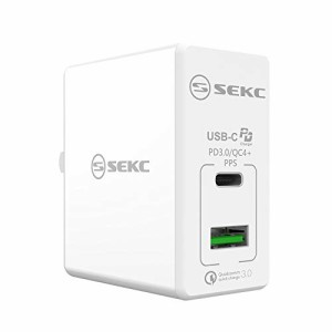 SEKC USB-C PD 3.0 / QC4+ PPS 30W対応 USB-A QC 3.0 18W対応 2ポート USB急速充電器