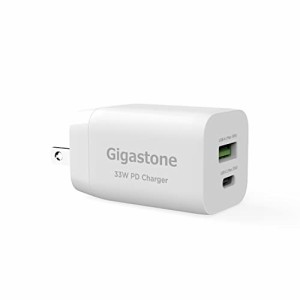 Gigastone USB C 充電器 30W タイプC 充電器Type-C 33W PPS 折畳式プラグ 急速充電器 2ポート USB-A + USB-C 高速充電器 超小型 iPhone 1