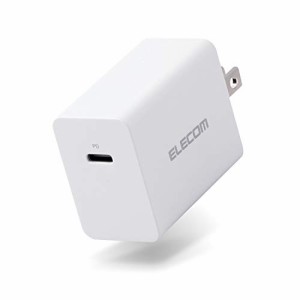 エレコム AC充電器 ACアダプター USB PD 対応 30W出力 Type-C×1 GaN(窒化ガリウム) ホワイト ACDC-PD0630WH