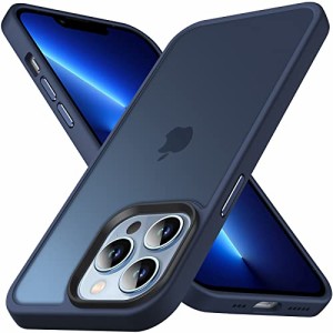 Anqrp iPhone13 Pro 用 ケース 半透明 耐衝撃 滑り止め 米軍MIL規格 指紋防止 マット感ケース ストラップホール付き ワイヤレス充電対応 