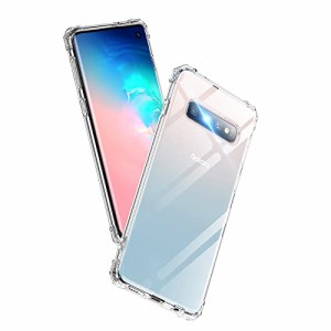 Aunote Galaxy S10 ケース クリア SC-03L SCV41 対応 米軍MIL規格 耐衝撃 ストラップホール付き TPU 薄型 軽量 スマホケース 擦り傷防止 