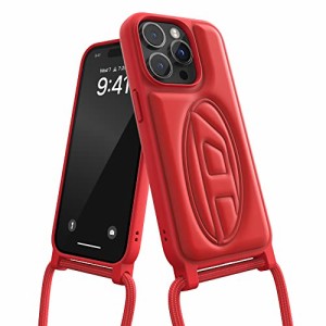 DIESEL iPhone14Pro スマホショルダー ケース スマホ ショルダーストラップ 付き おしゃれ Primary Dブランド ロゴ デザイン FW22（ディ