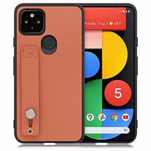 LOOF Hold Google Pixel 5 背面 ケース カバー ハードカバー ハードケース ピクセル スマホケース 本革 ストラップホール ベルト付[フラ