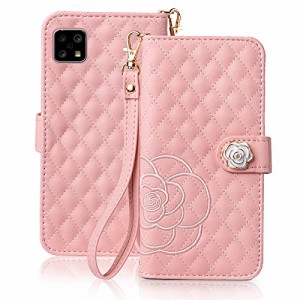 aquos sense4 lite ケース 手帳型 aquos sense4 ケース 手帳型 薔薇 バラ 刺繍 sh-41a ケース おしゃれ sense4 ケース 女性 上品 高級レ