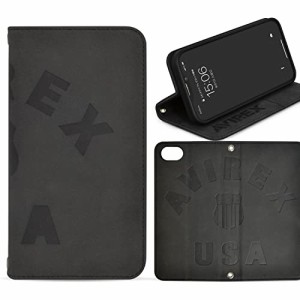 【 AVIREX 正規品 】 iPhone SE 3 ケース 手帳型 iPhoneSE2 iPhone8 iPhone7 カード収納 「 スタンプロゴスエード 」 アヴィレックス ア