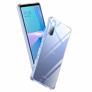 Xperia 10 III ケース Xperia 10 III lite ケース クリア SOG04 SO-52B 対応 耐衝撃 TPU 薄型 軽量 ストラップホール付き Aunote スマホ