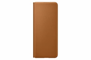 Galaxy Z Fold3 5G Leather Flip Cover｜キャメル｜スマホケース｜Samsung純正 国内正規品｜ EF-FF926LAEGWW