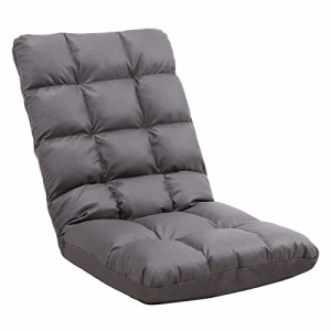 Mugita 座椅子 座椅子ソファー 42段ギア ハイバック リクライニング 低反発ウレタン 腰痛対策 人気 マイクロファイバー ふわもこ フロア